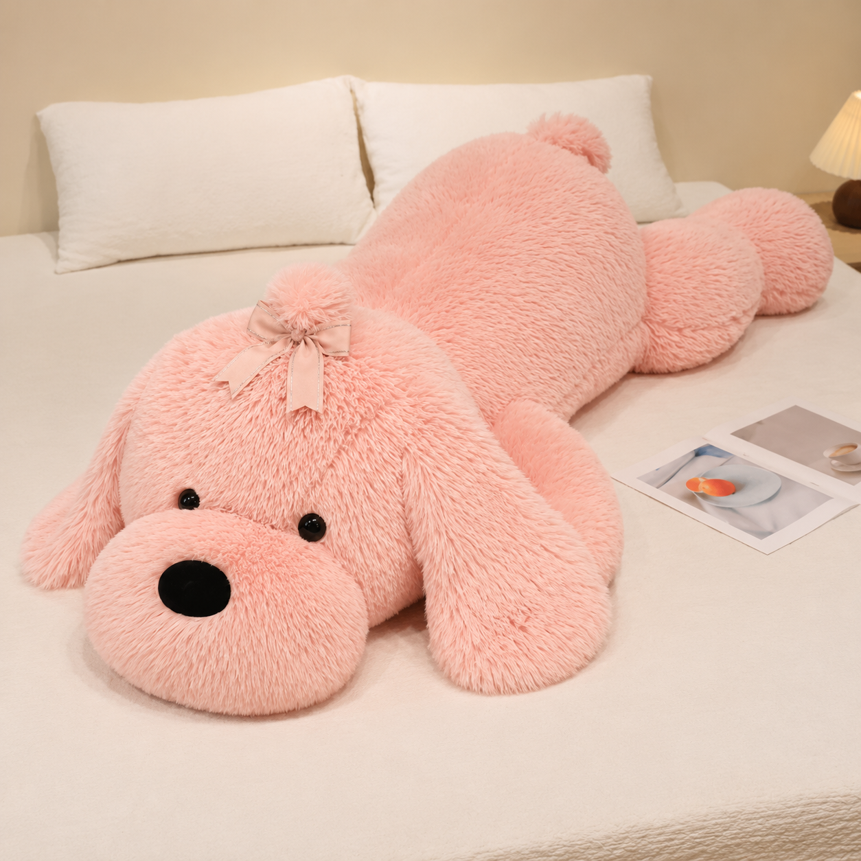 Cute lying-down dog plush toy