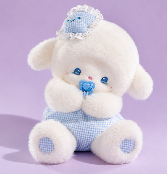 Plush Lamb Toy with Pacifier