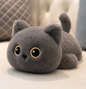 Cute lying cat plush toy