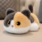 Cute lying cat plush toy